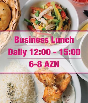 Növbahar restoranında Business Lunch